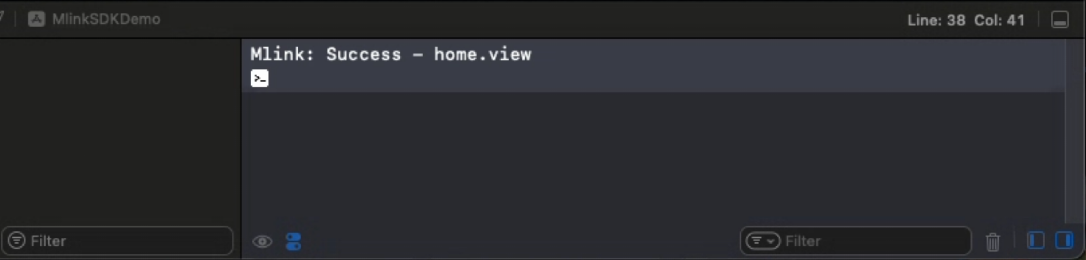 Android SDK Örnek Log Görüntüsü